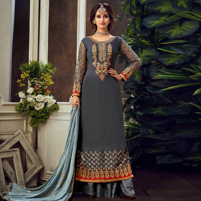 grey-festive-wear-floral-embroidered-pure-georgette-suit-110640