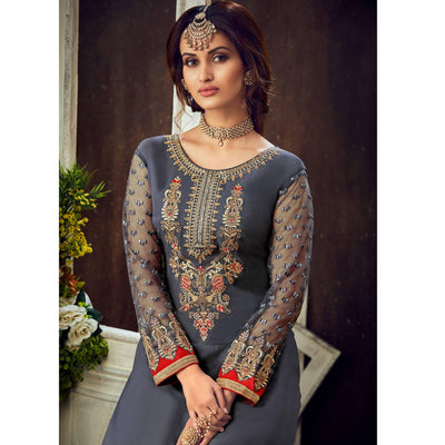 grey-festive-wear-floral-embroidered-pure-georgette-suit-110640