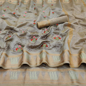 grey-festive-wear-floral-embroidery-with-woven-organza-saree-132617