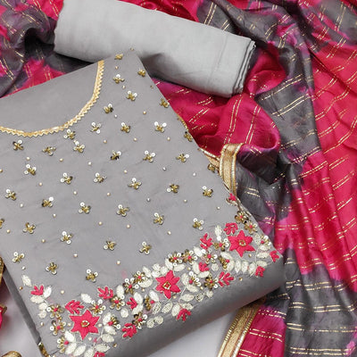grey-festive-wear-floral-handwork-modal-chanderi-dress-material-114946