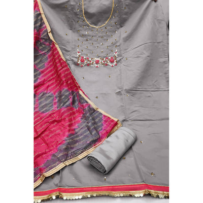 grey-festive-wear-floral-handwork-modal-chanderi-dress-material-114946
