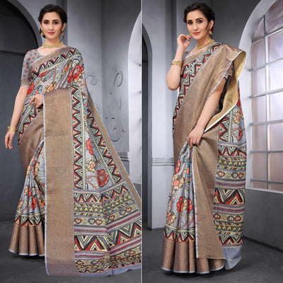 grey-festive-wear-floral-printed-art-silk-saree-141944