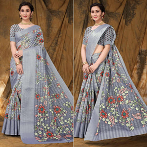 grey-festive-wear-floral-printed-art-silk-saree-141943