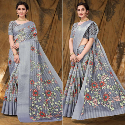 grey-festive-wear-floral-printed-art-silk-saree-141943
