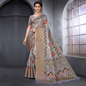 grey-festive-wear-floral-printed-art-silk-saree-141944