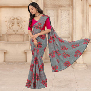 grey-festive-wear-floral-printed-with-sequence-georgette-saree-141012