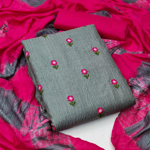 grey-festive-wear-floral-sequence-embroidered-cotton-dress-material-132329