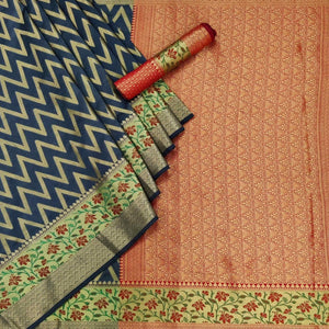 grey-festive-wear-floral-woven-silk-saree-141074