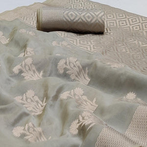 grey-festive-wear-floral-woven-soft-organza-saree-136936