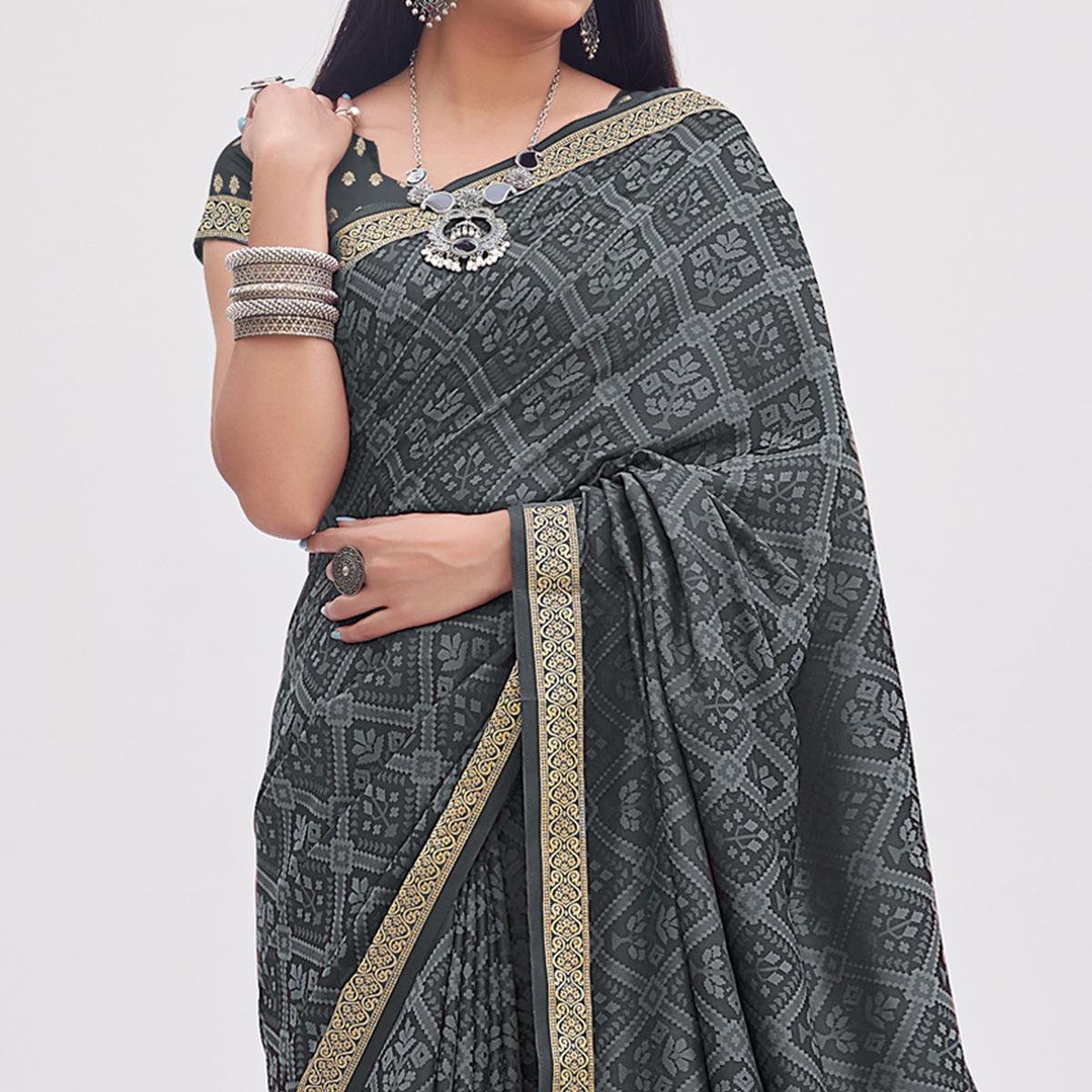 grey-festive-wear-floral-woven-silk-saree-140771