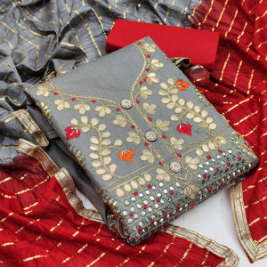 grey-festive-wear-gotta-plus-handwork-glass-cotton-dress-material-111259