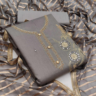 grey-festive-wear-gotta-plus-handwork-glass-cotton-dress-material-111271