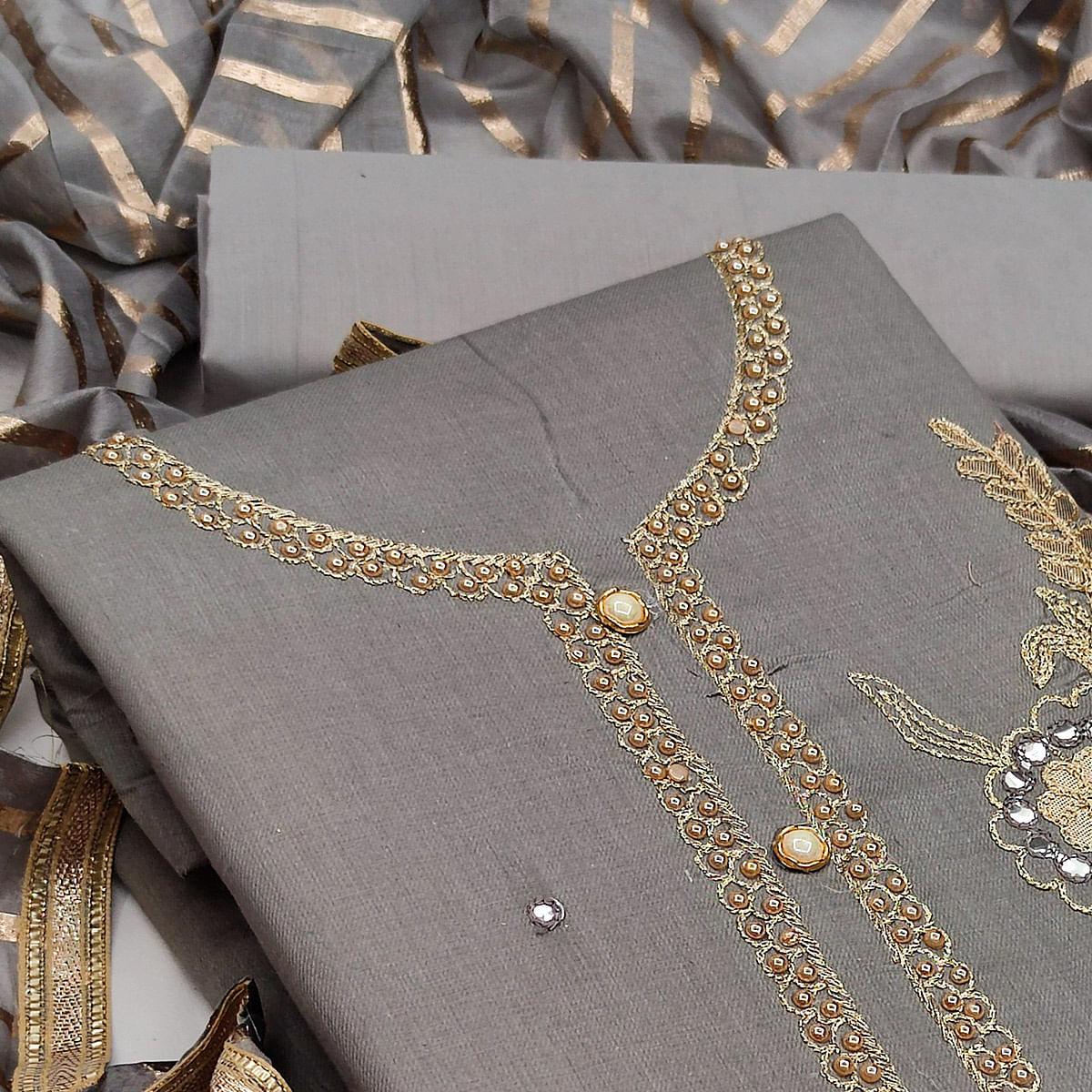 grey-festive-wear-gotta-plus-handwork-glass-cotton-dress-material-111271