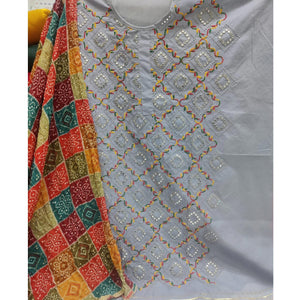 grey-festive-wear-heavy-embroidered-mirror-work-cotton-dress-material-139884