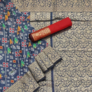 grey-festive-wear-patola-printed-art-silk-saree-142922