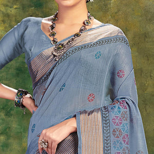 grey-festive-wear-printed-cotton-saree-127523