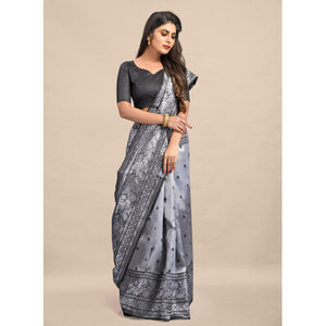 grey-festive-wear-rich-woven-border-soft-banarasi-silk-saree-115859