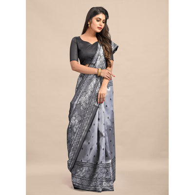 grey-festive-wear-rich-woven-border-soft-banarasi-silk-saree-115859