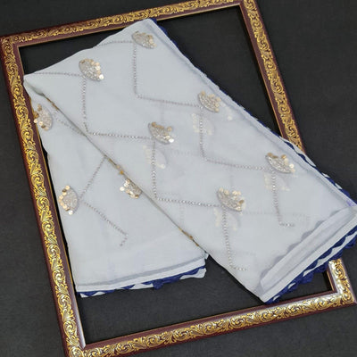 white-festive-wear-sequence-work-chiffon-saree