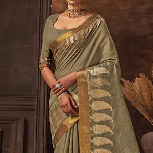 grey-festive-wear-solid-cotton-saree-141560