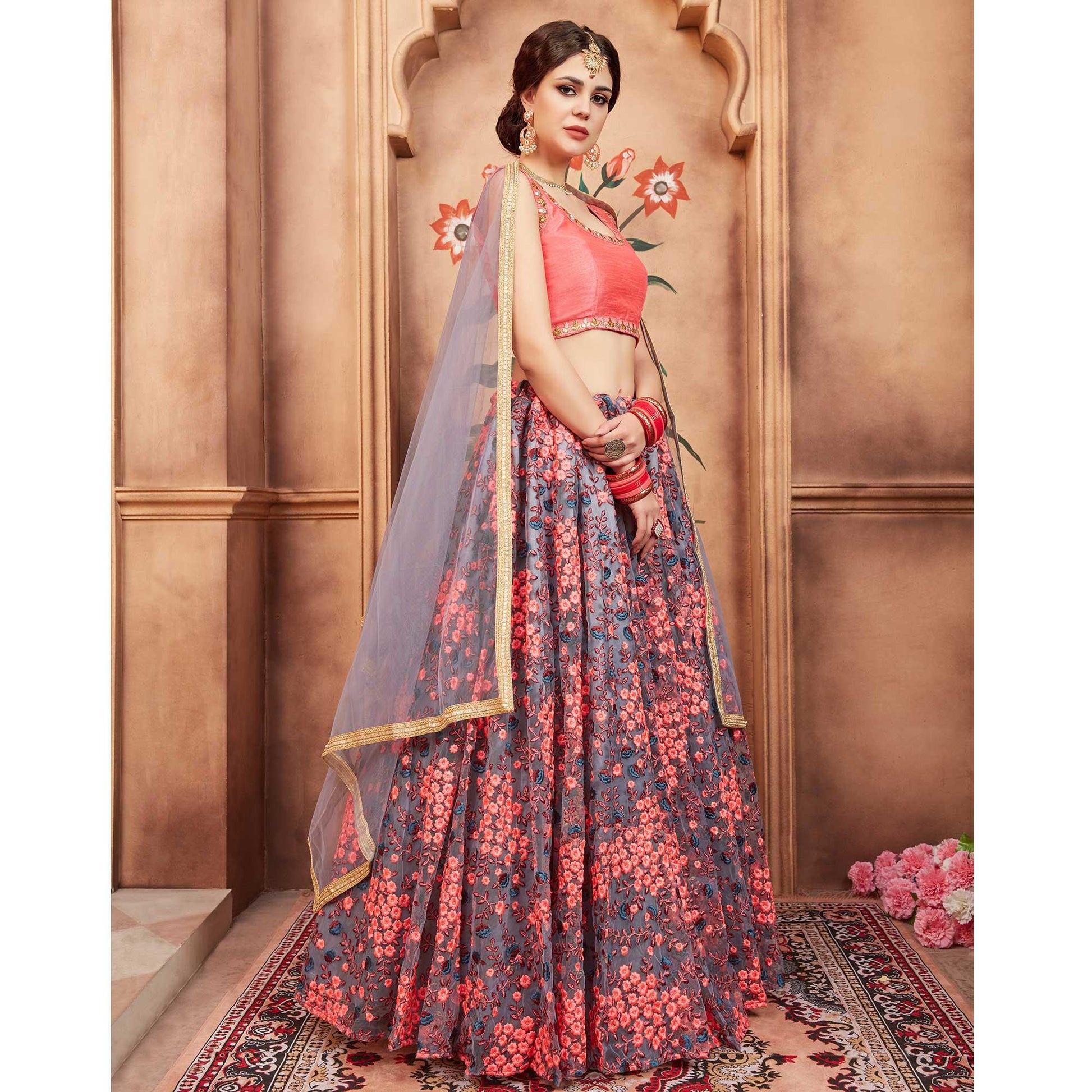 grey-festive-wear-thread-zari-work-soft-net-lehenga-choli-111946