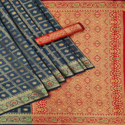 grey-festive-wear-weaving-silk-saree-140114