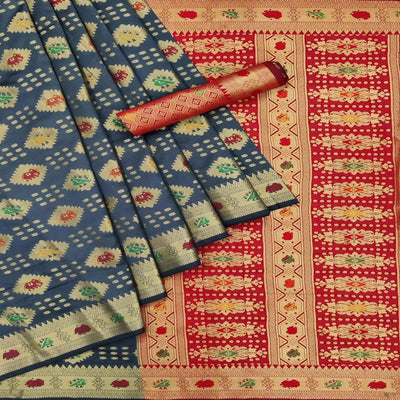 grey-festive-wear-weaving-silk-saree-140122