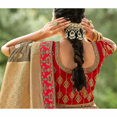 grey-festive-wear-woven-embroidered-organza-saree-128558