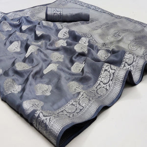 grey-festive-wear-woven-pure-soft-raw-silk-saree-134115