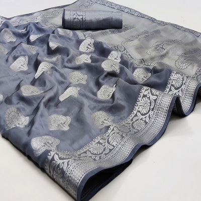 grey-festive-wear-woven-pure-soft-raw-silk-saree-134115