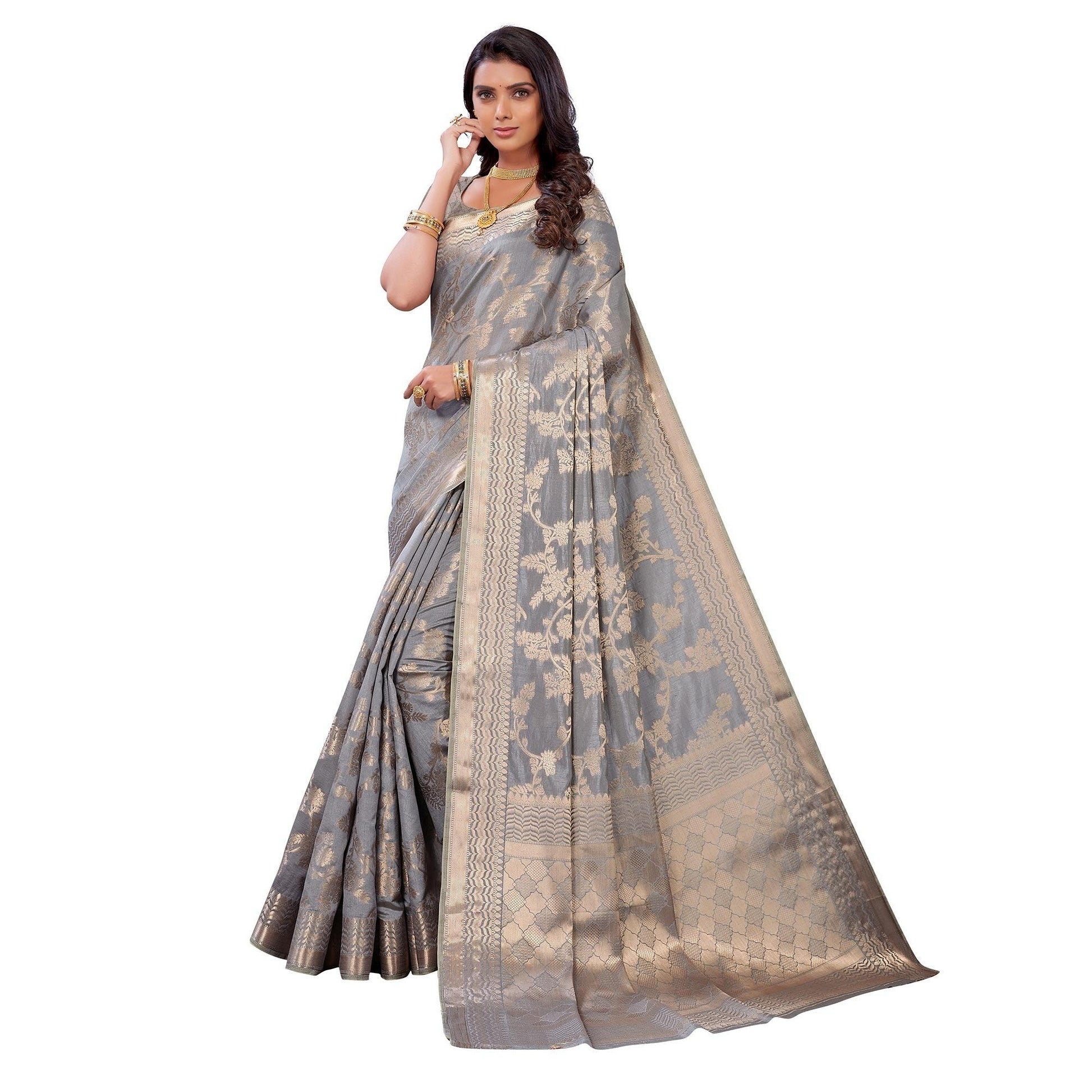 grey-festive-wear-woven-soft-raw-silk-saree-126583