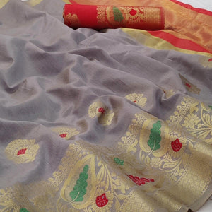 grey-festive-wear-woven-banarasi-saree-with-butta-and-jacquard-border-125944