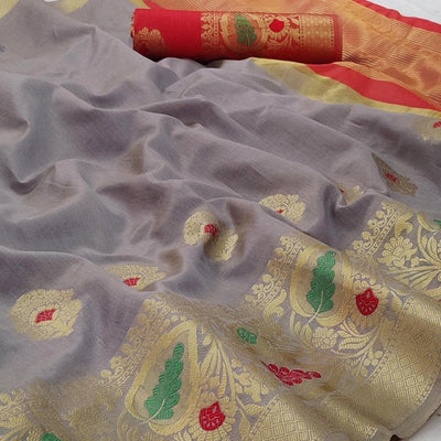 grey-festive-wear-woven-banarasi-saree-with-butta-and-jacquard-border-125944