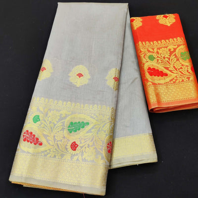 grey-festive-wear-woven-banarasi-saree-with-butta-and-jacquard-border-125944