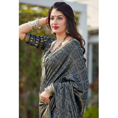grey-festive-wear-woven-banarasi-satin-silk-saree-109916