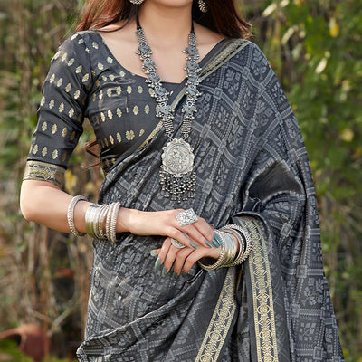 grey-festive-wear-woven-banarasi-satin-silk-saree-109916
