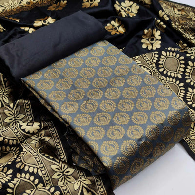 grey-festive-wear-woven-banarasi-silk-dress-material-124360