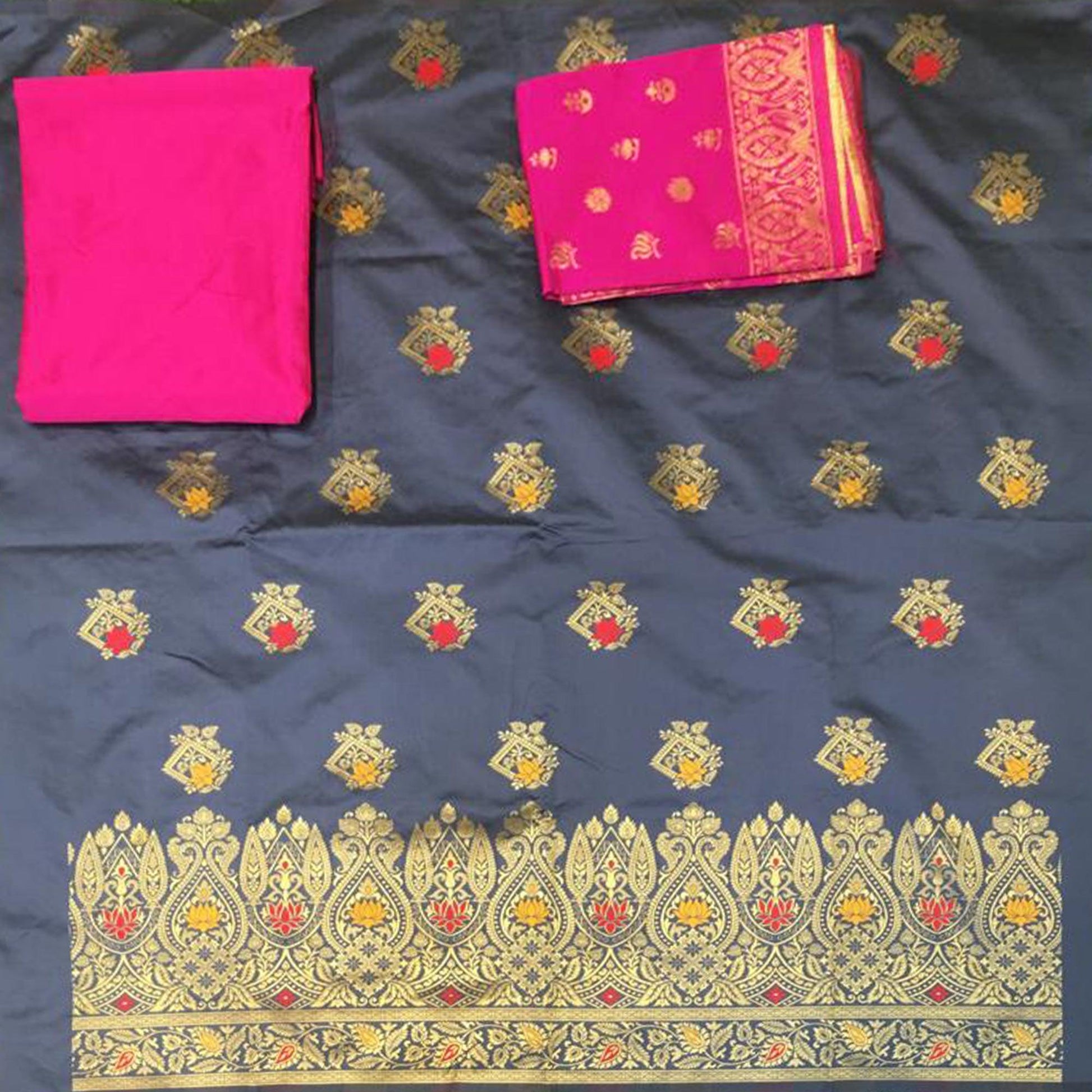 grey-festive-wear-woven-banarasi-silk-dress-material-132727