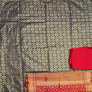grey-festive-wear-woven-banarasi-silk-dress-material-124376