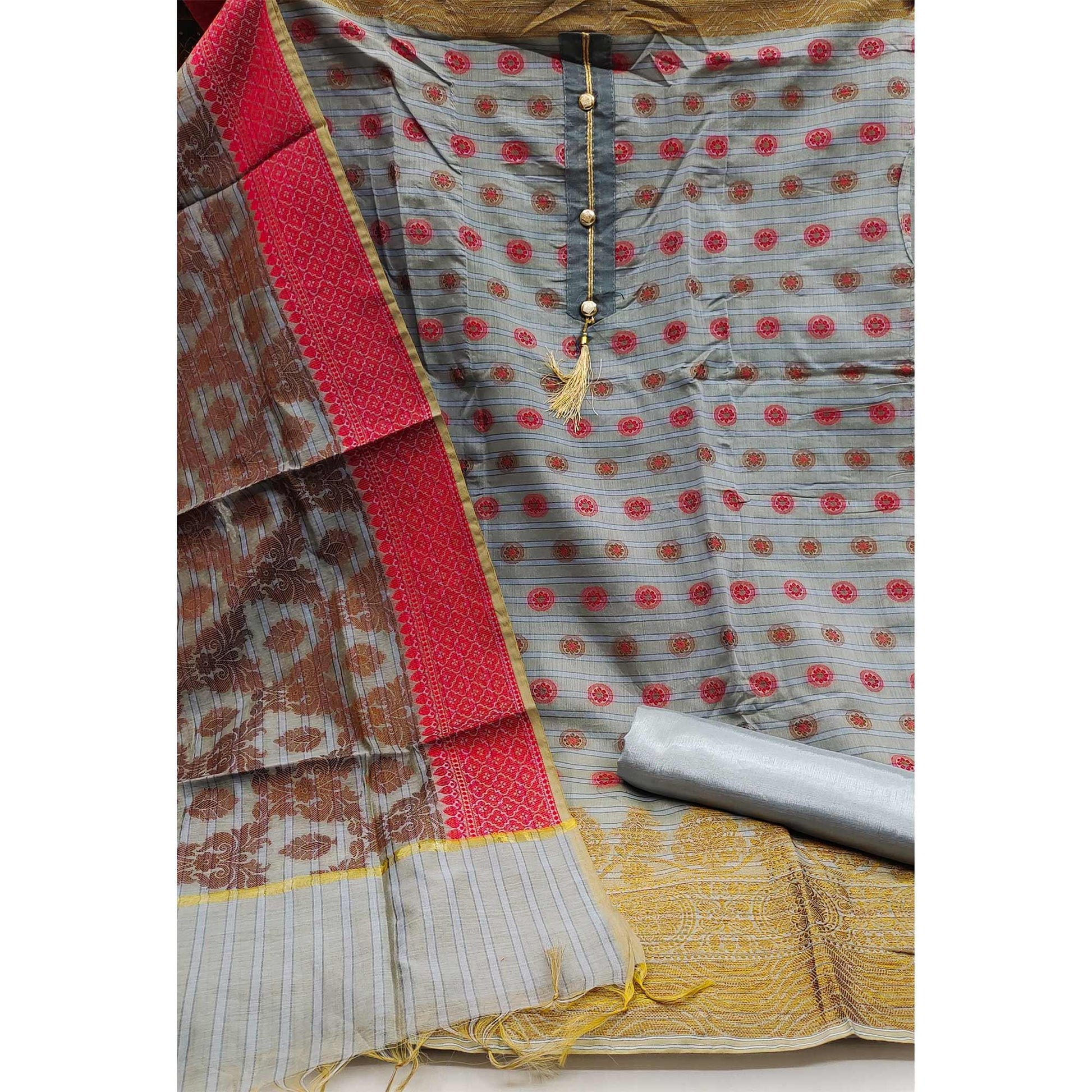 grey-festive-wear-woven-banarasi-jacquard-dress-material-126805