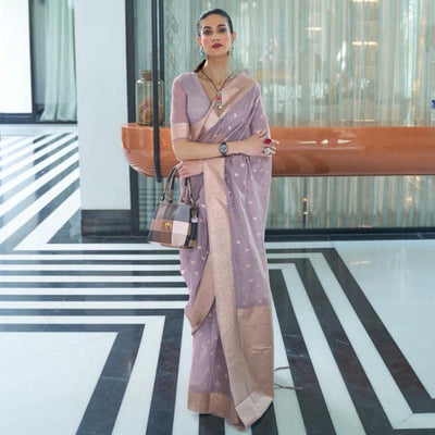 grey-festive-wear-woven-cotton-saree-140022