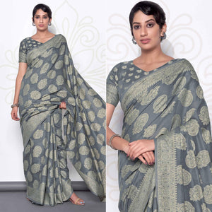 grey-festive-wear-woven-cotton-saree-139982