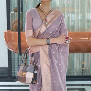 grey-festive-wear-woven-cotton-saree-140022