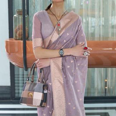 grey-festive-wear-woven-cotton-saree-140022