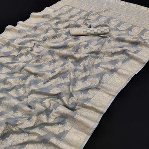 grey-festive-wear-woven-cotton-saree-141039