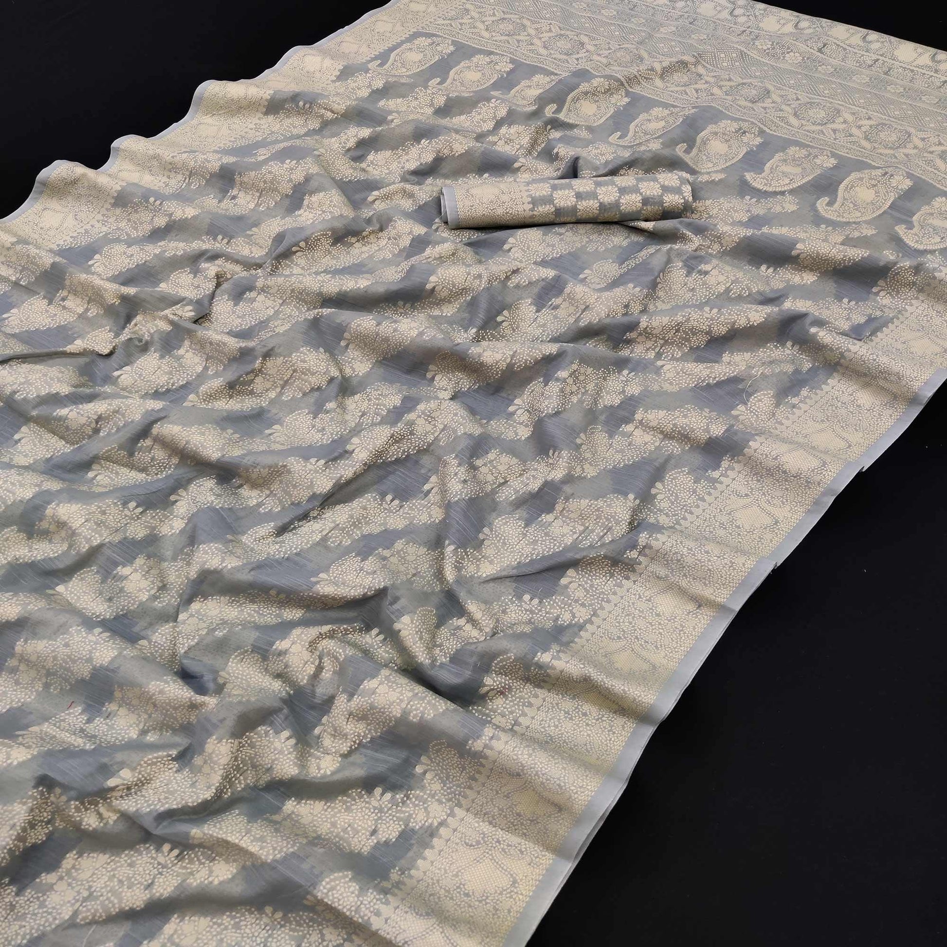 grey-festive-wear-woven-cotton-saree-141039