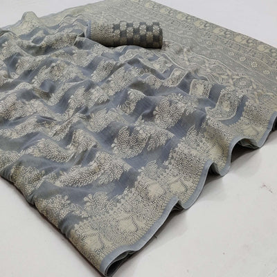 grey-festive-wear-woven-cotton-saree-141039