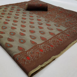 grey-festive-wear-woven-cotton-silk-saree-128939