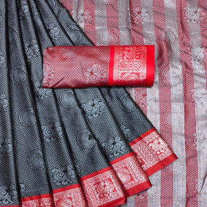 grey-festive-wear-woven-cotton-silk-saree-142298
