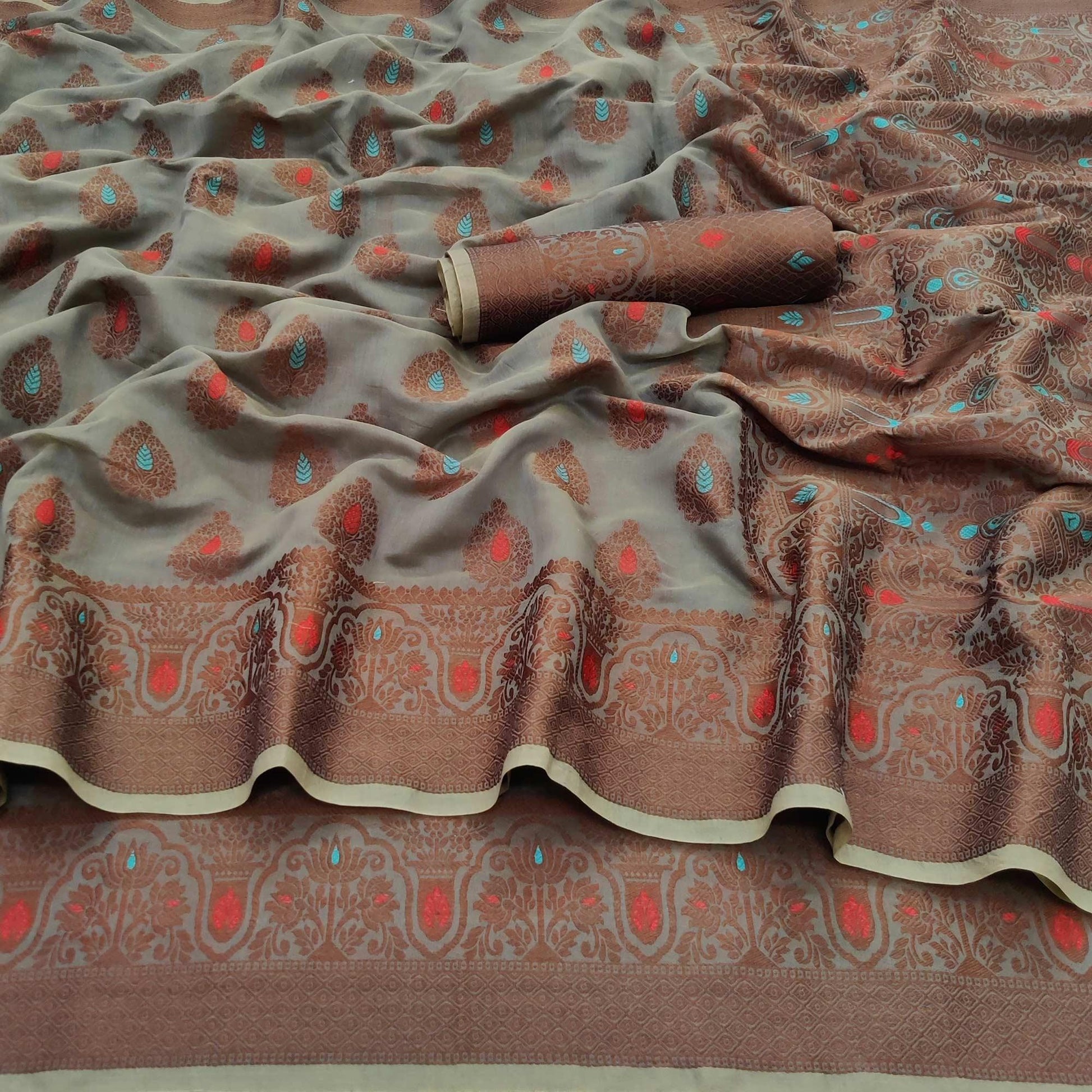 grey-festive-wear-woven-cotton-silk-saree-128939